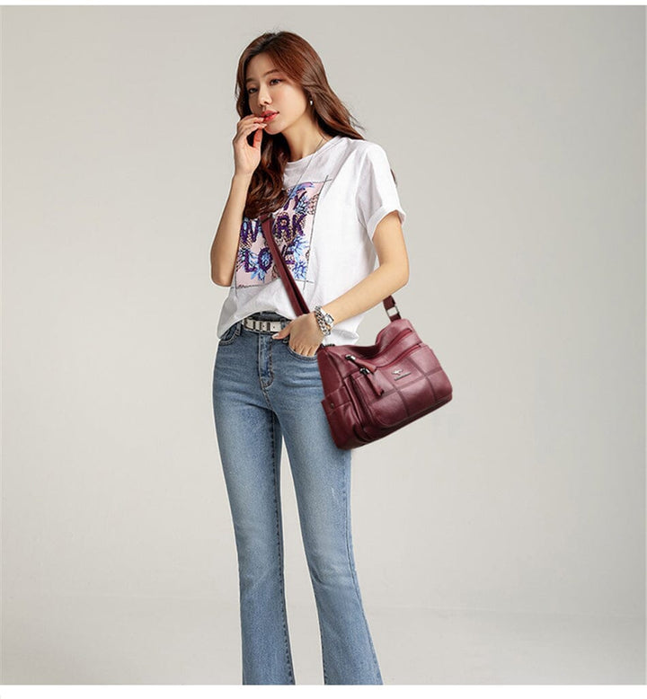 Evangeline | Designer Multi-Layer Crossbody Bag