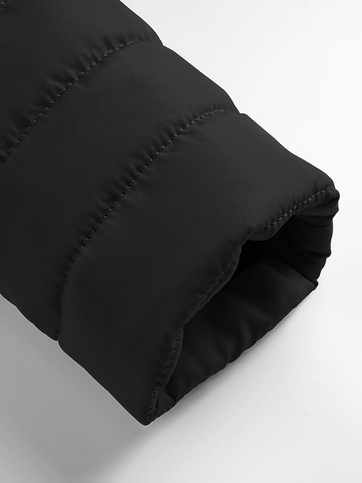 Padded Mid Jacket with Zipper for Men