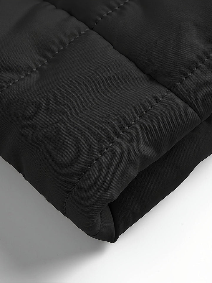 Padded Mid Jacket with Zipper for Men