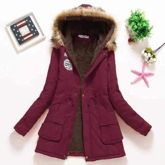 Padded Jacket with Hood for Women