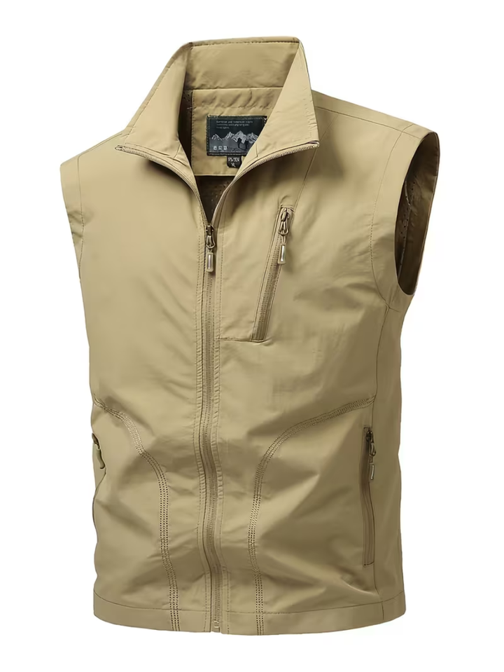 Zipped Utility Vest for Men