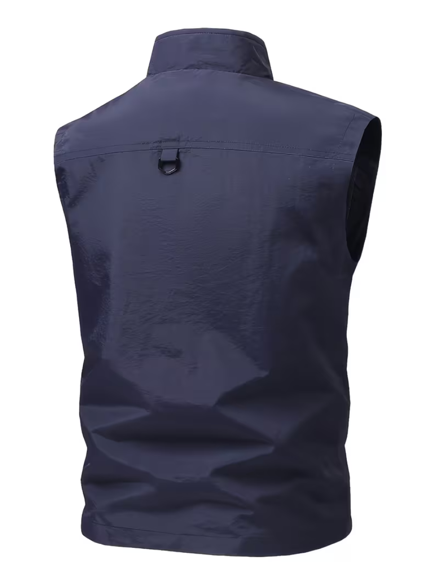 Zipped Utility Vest for Men