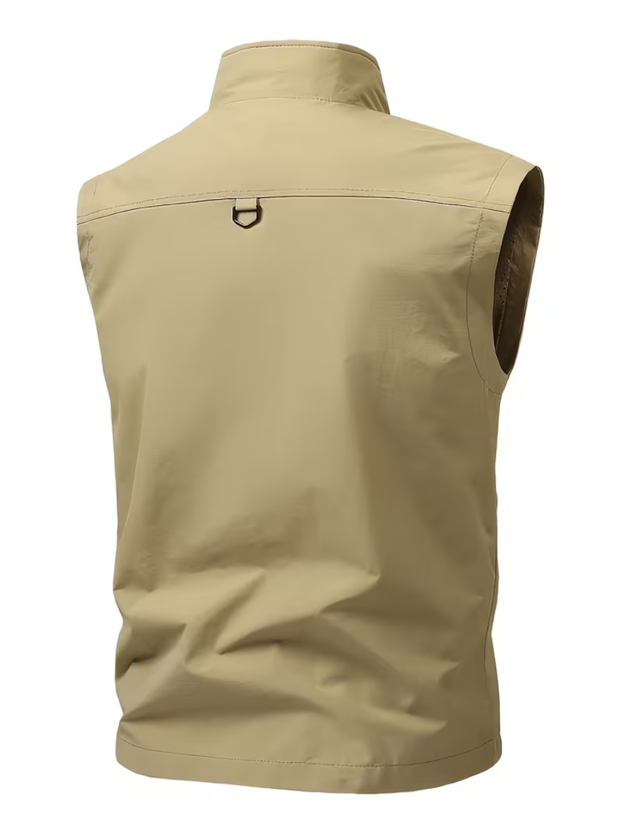 Zipped Utility Vest for Men