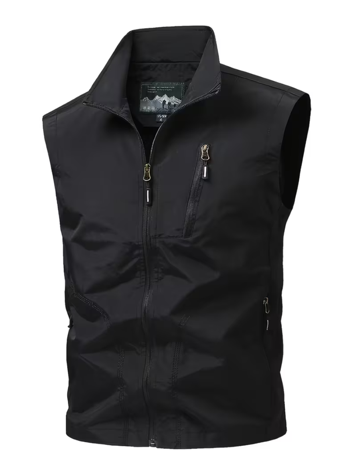 Zipped Utility Vest for Men