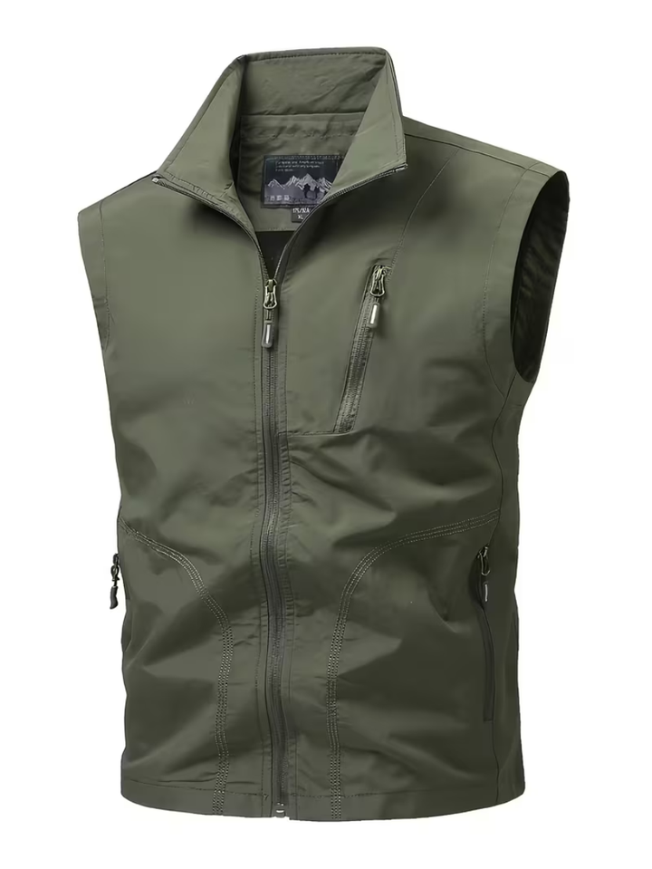 Zipped Utility Vest for Men
