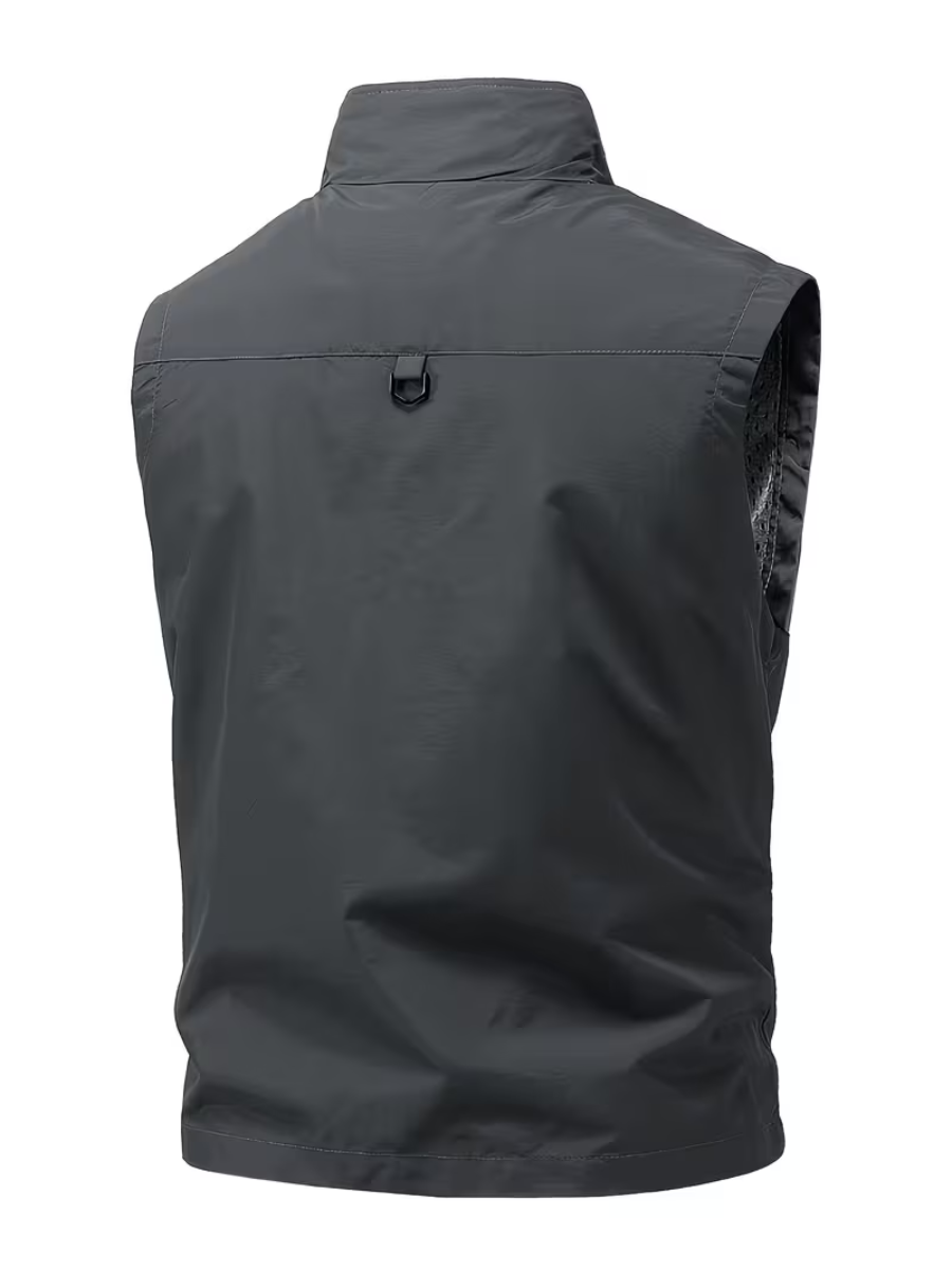 Zipped Utility Vest for Men