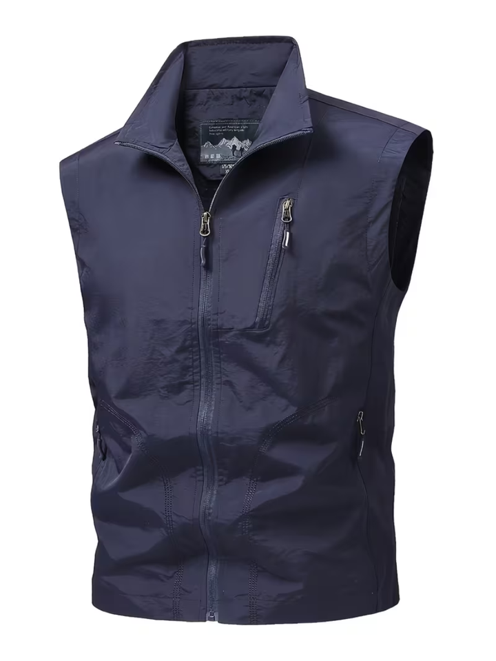Zipped Utility Vest for Men