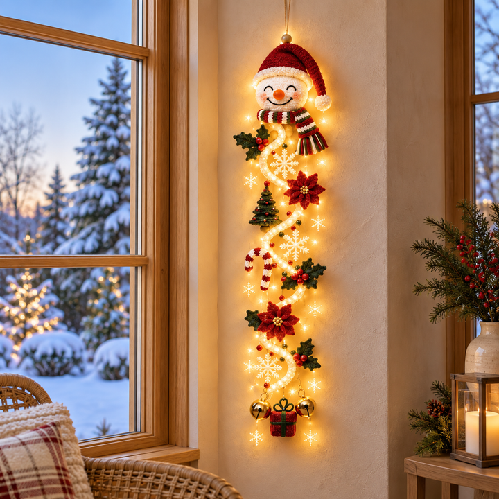Glowing Christmas Door Hanger