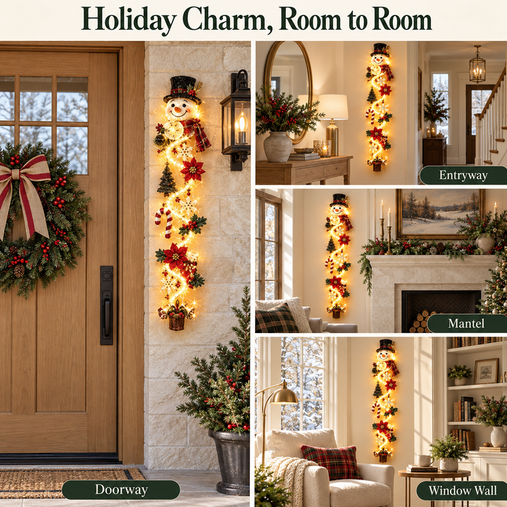 Glowing Christmas Door Hanger