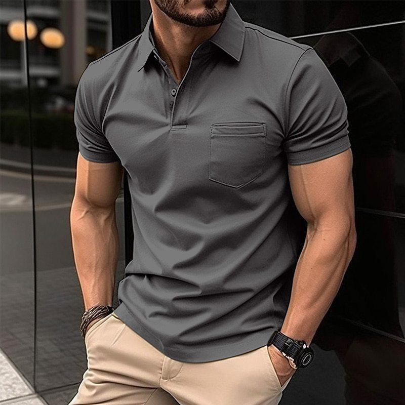 Richard Men's Modern Fit Pocket Polo Shirt, view 3 - Elena Harper