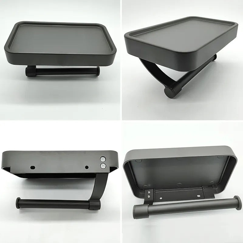Stalux Toilet Roll Holder with Shelf