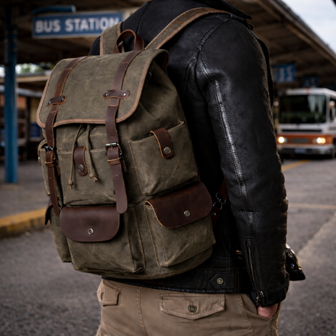 Canvas Travel Backpack - Elena Harper
