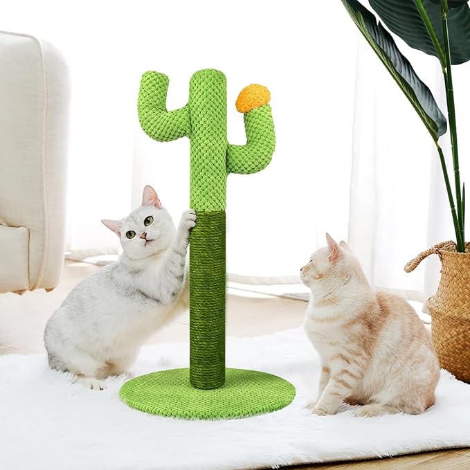 Cat Cactus Sisal Scratching Post for Happy Paws