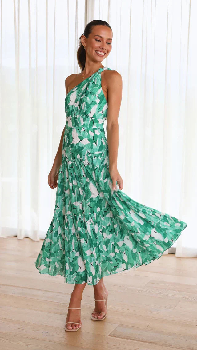 Eliza Dress with One Shoulder Strap - Elena Harper