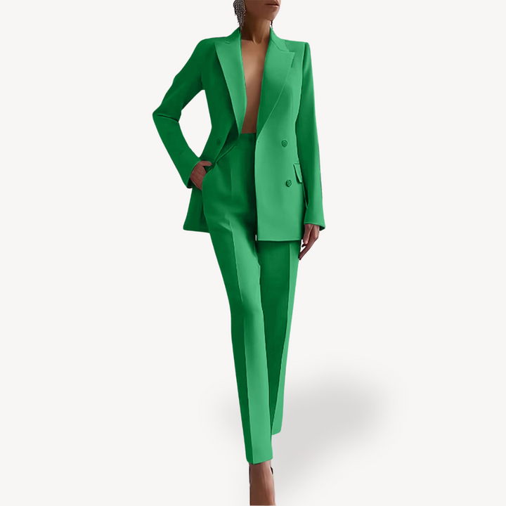 Women's High Waist Co ord Suit Set