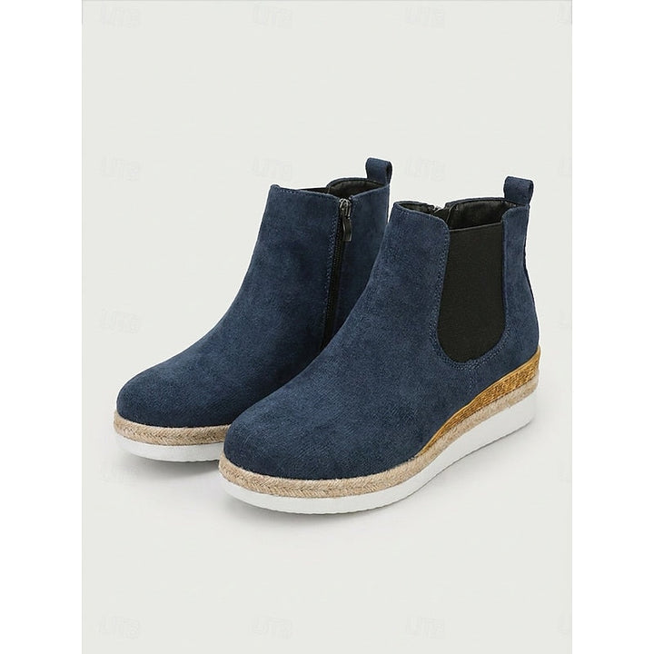 Felicity | Women's Wedge Chelsea Ankle Boots with Side Gussets