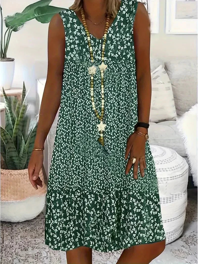 Briar Sleeveless Floral Dress - Elena Harper