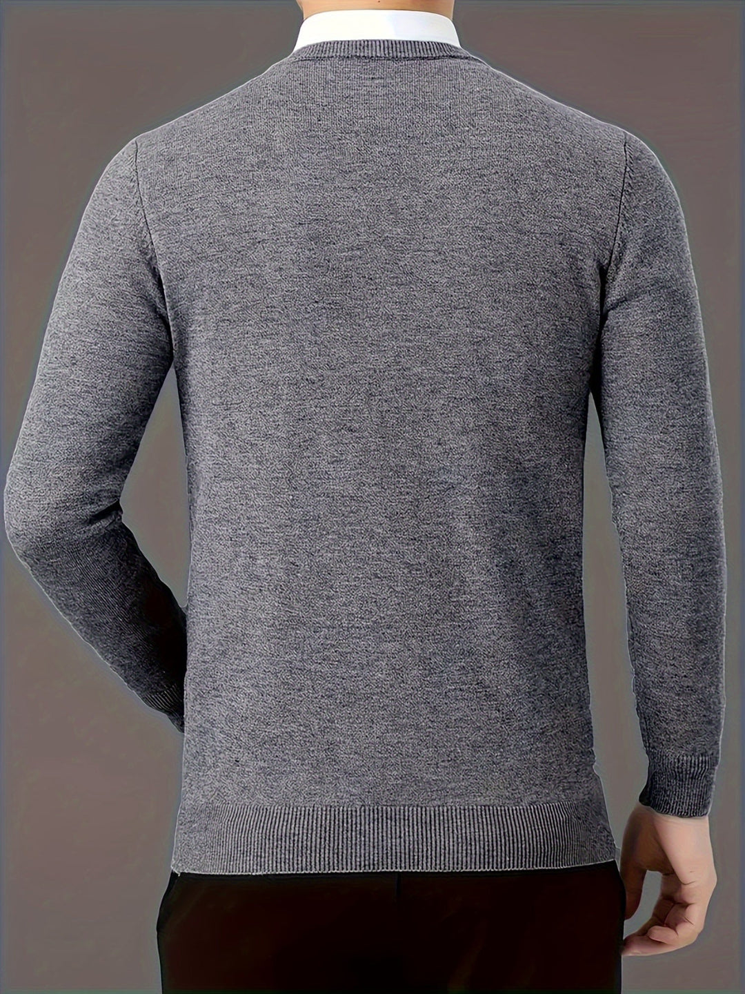 Halvord | Men's V-Neck Sweater Black
