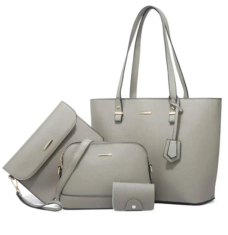 3-Piece Leather Handbag & Shoulder Bag Set