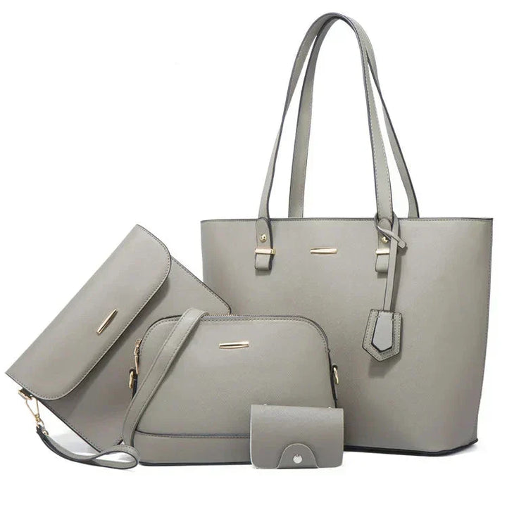 3-Piece Leather Handbag & Shoulder Bag Set