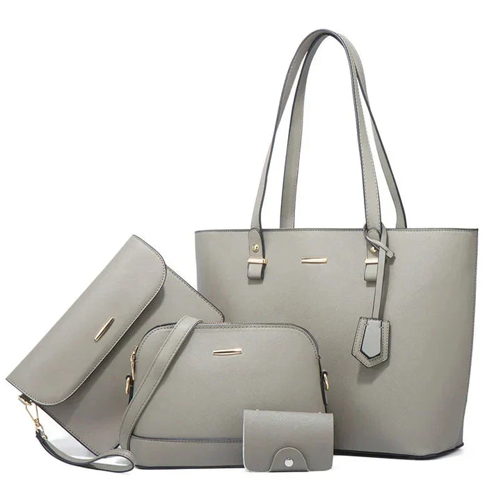 3-Piece Leather Handbag & Shoulder Bag Set