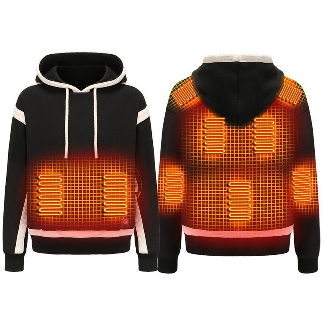 Women's Electric Heated Hoodie Women USB Powered Pullover With Built-In Warmth And Integrated Power Button