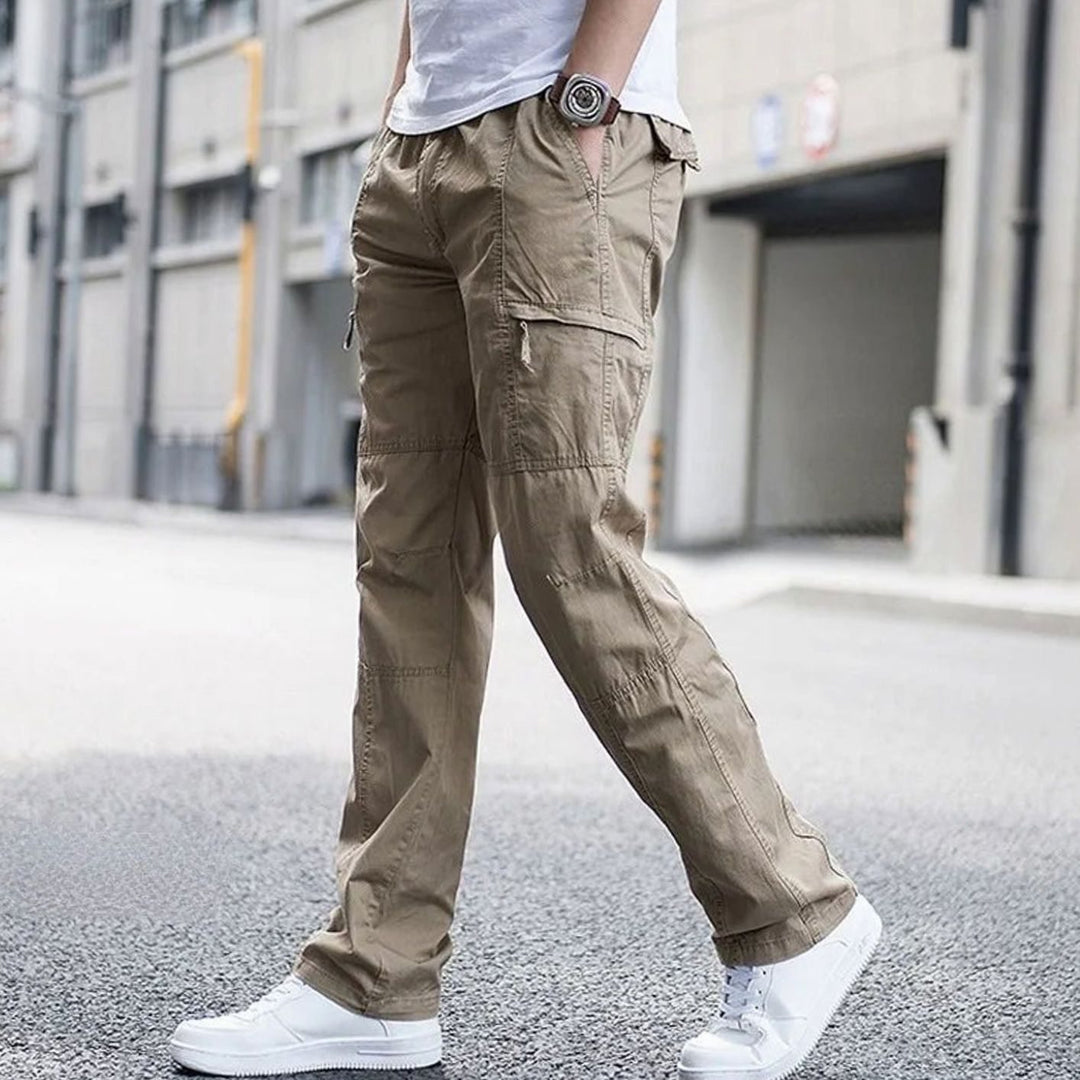 Thomas | Men's Cargo Pants with Elastic Waist and Stretch Fabric