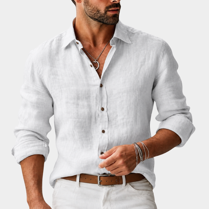 Men's Classic Long Sleeve Shirt - Versatile Basic