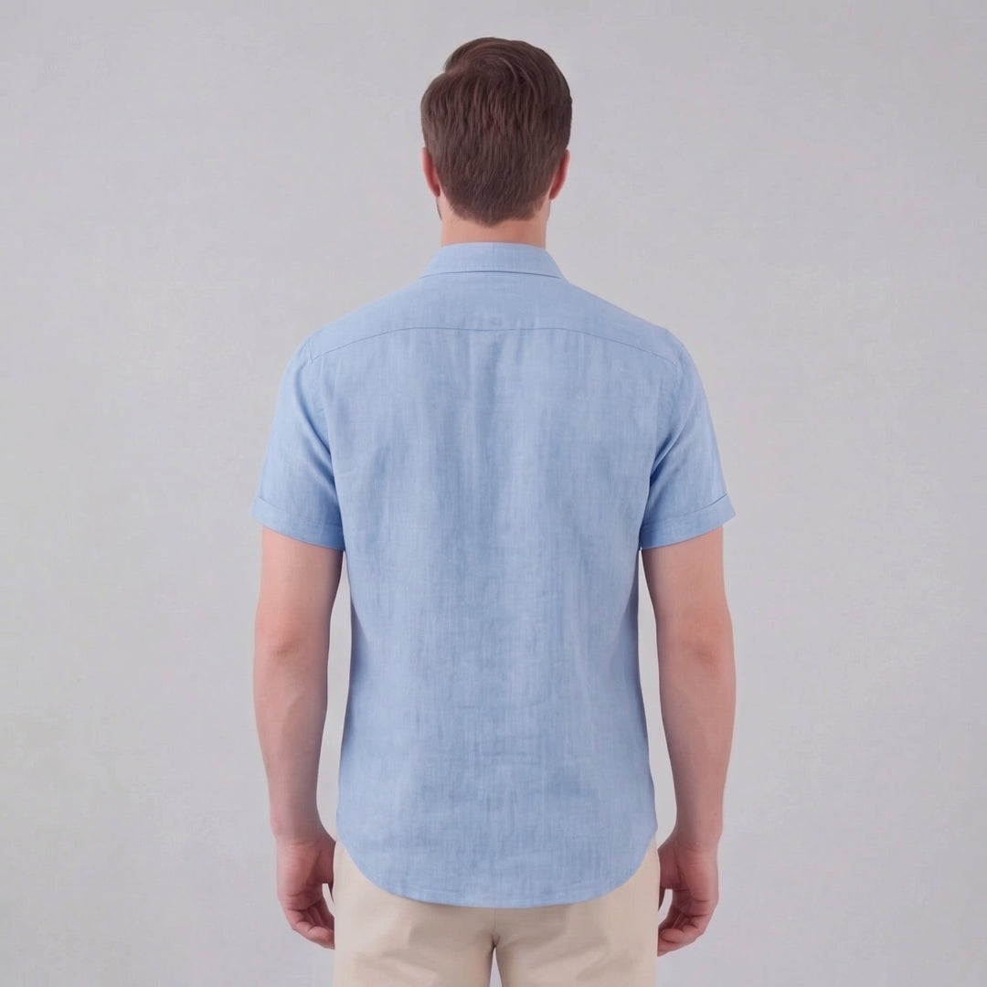 Men's Linen Short Sleeve Shirt