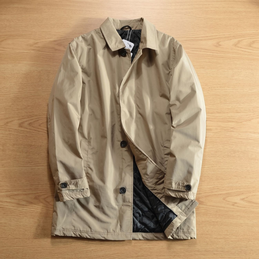 Lars | Men's Oversized Padded Longline Winter Coat with Wrap Front