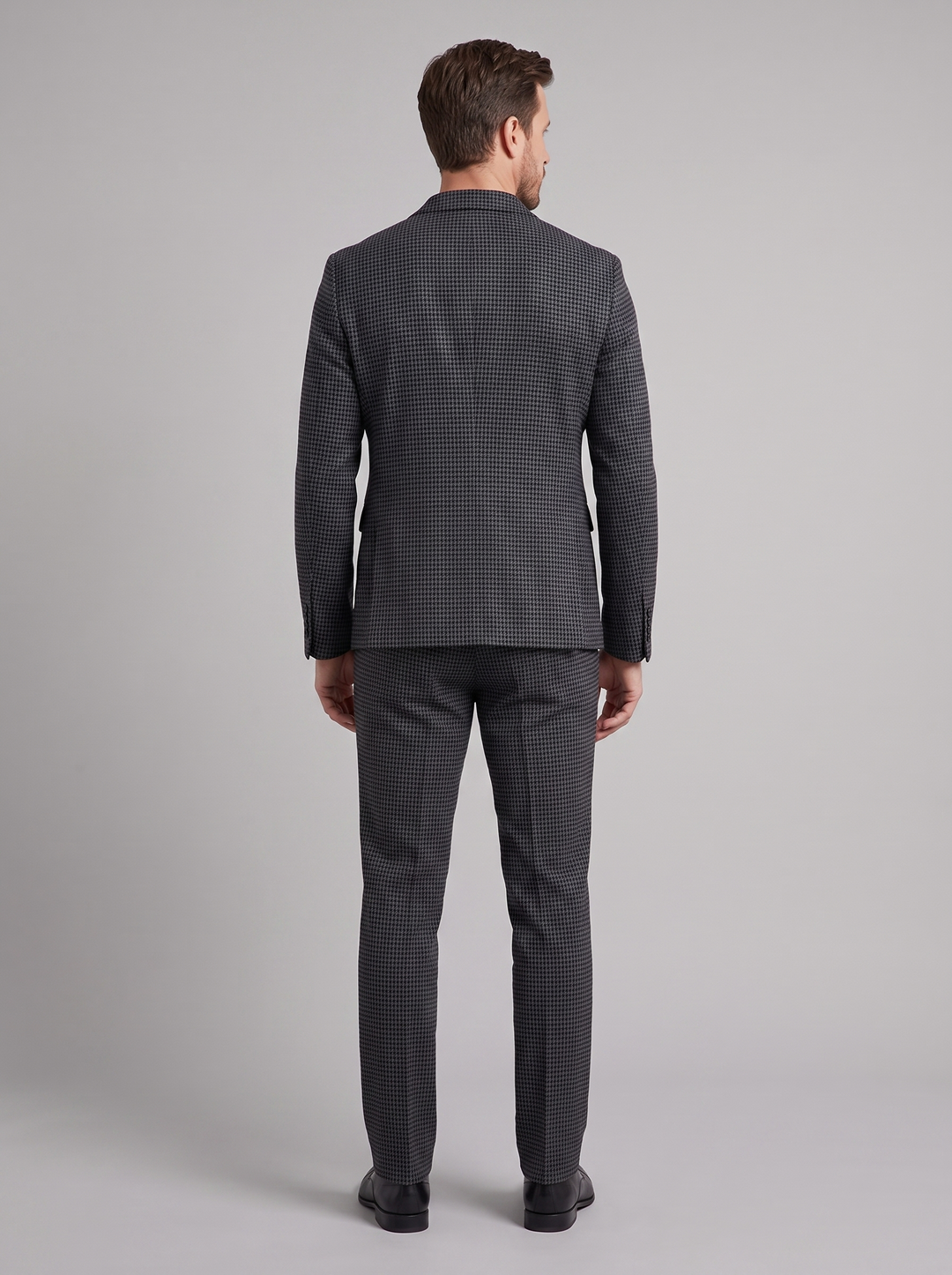 Men's Check Pattern Tailored Suit
