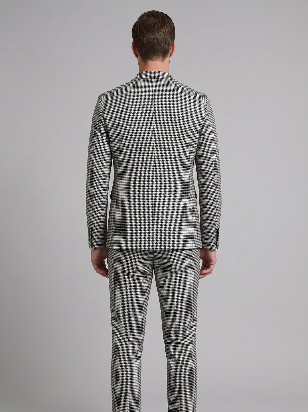 Men's Check Pattern Tailored Suit