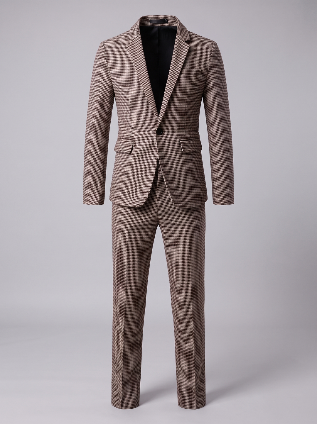 Men's Check Pattern Tailored Suit