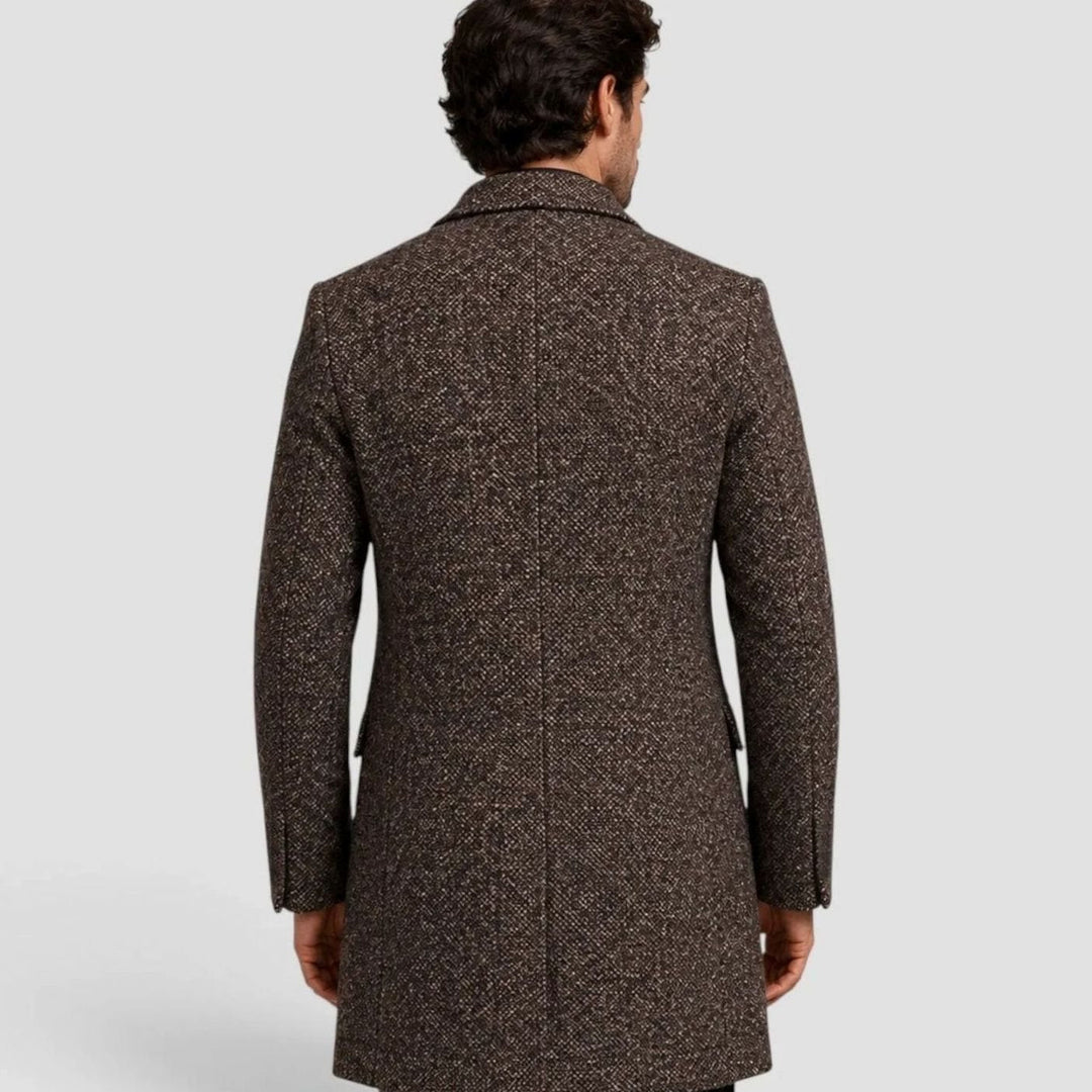 Lars | Men's Slim-Fit Wool Coat Single-Breasted Overcoat
