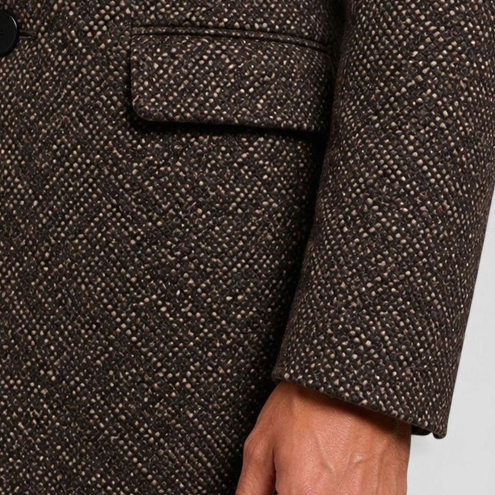 Lars | Men's Slim-Fit Wool Coat Single-Breasted Overcoat
