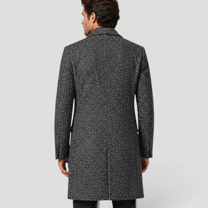Lars | Men's Slim-Fit Wool Coat Single-Breasted Overcoat