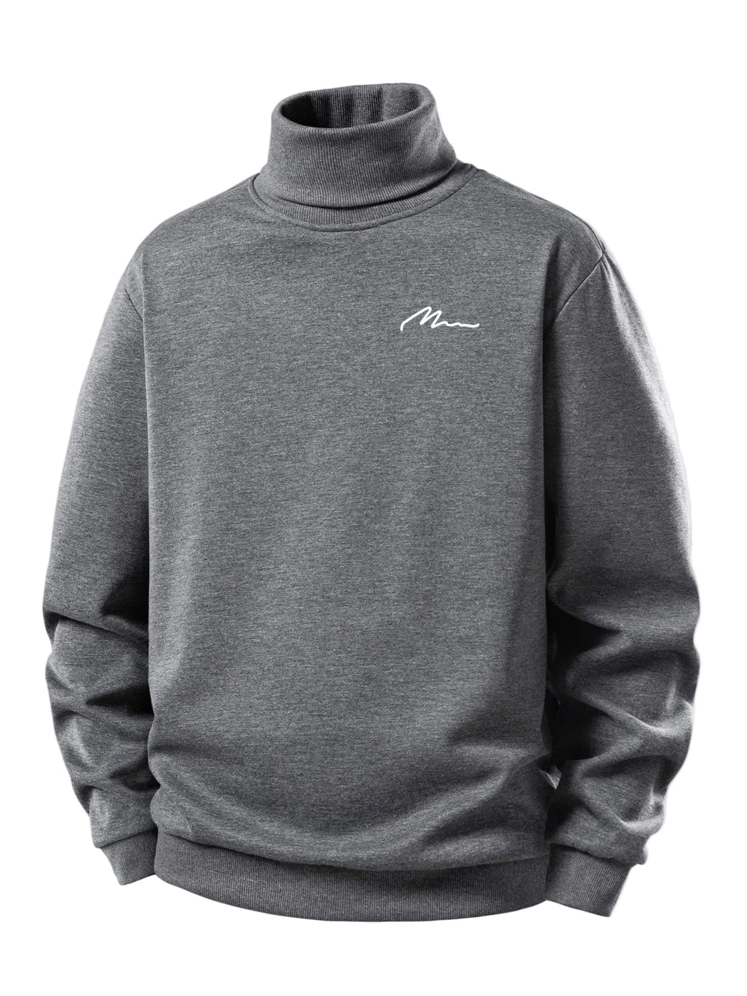Men's Teddy Fleece Turtleneck Sweatshirt - Warm Casual Pullover