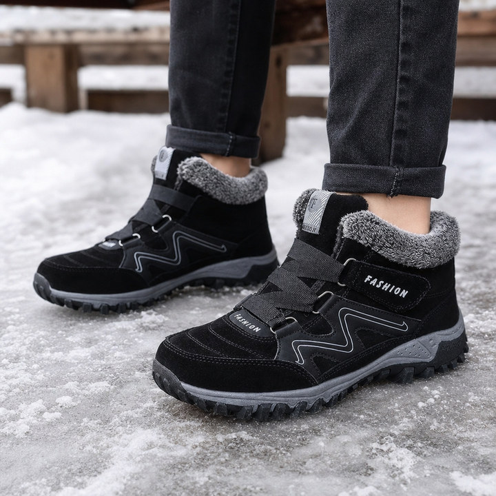 Cozywalk Fleece-Lined Look Non-Slip Ankle Boots - Elena Harper