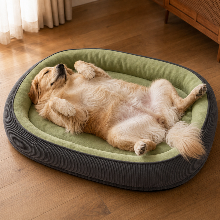 Denhaven Two-Sided Bolster Dog Bed With Raised Edge - Elena Harper