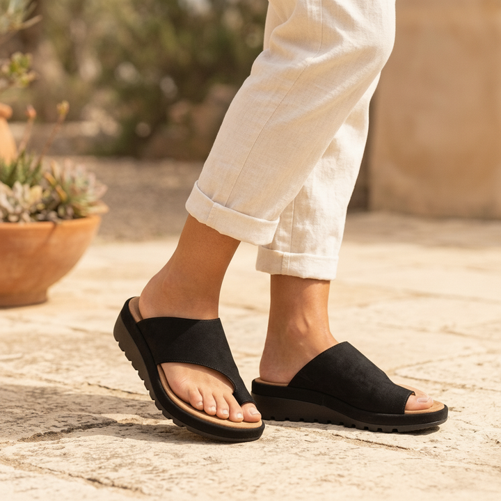 Women's Toe Ring Slide Sandals for Effortless Comfort & Style