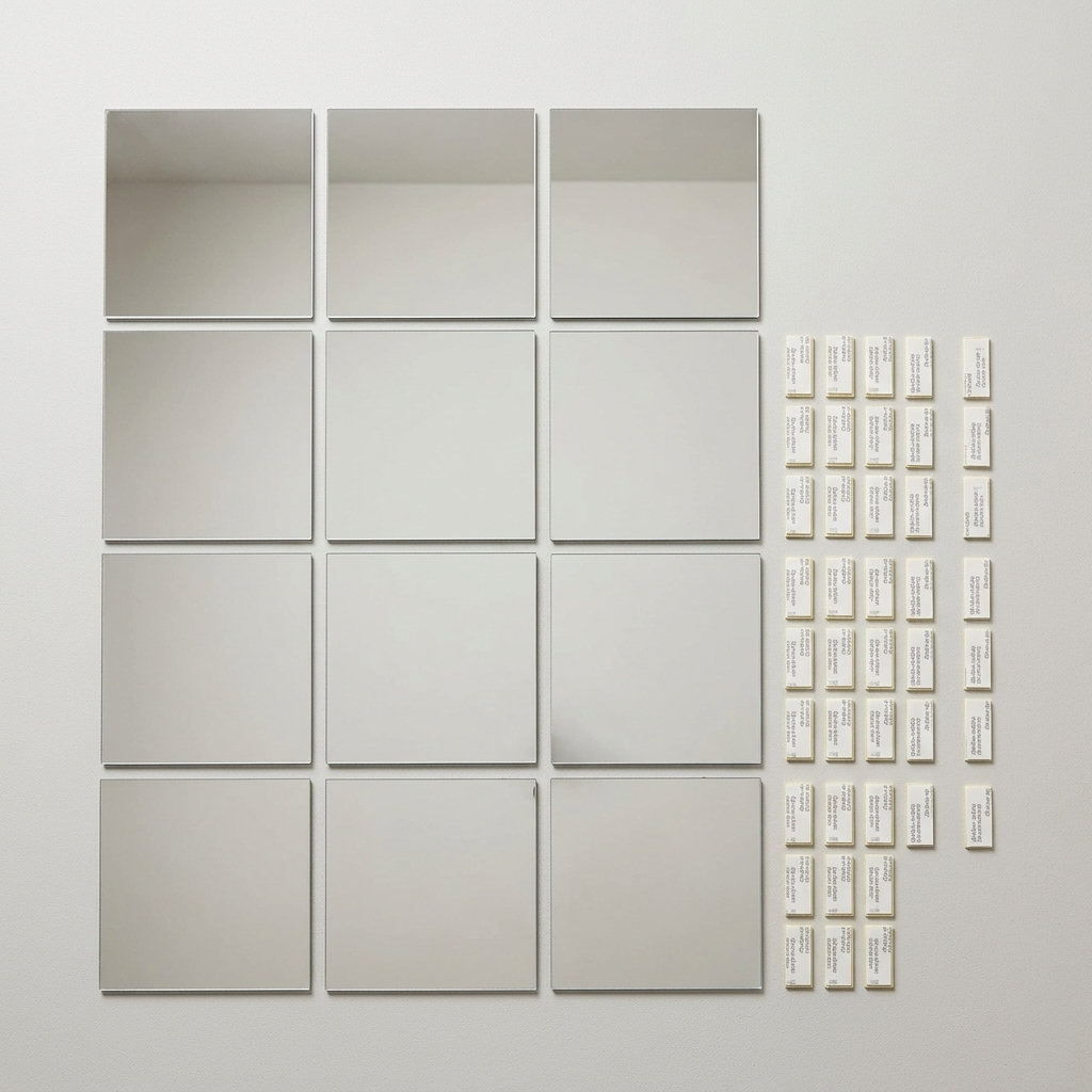Clearvue Shatterproof Full Length Wall Mirror Tiles - Elena Harper