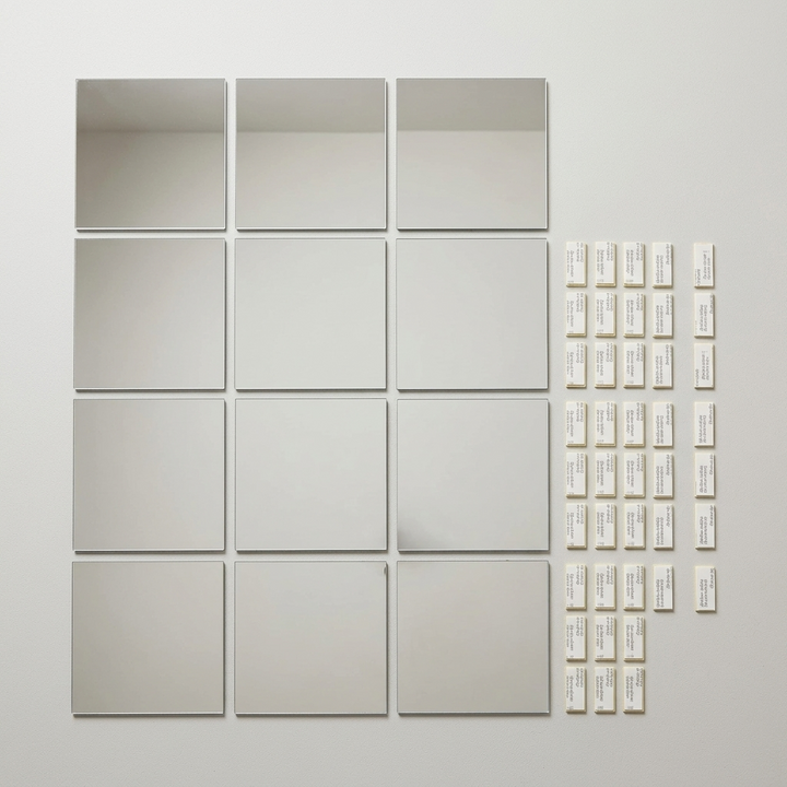 Clearvue Shatterproof Full Length Wall Mirror Tiles - Elena Harper