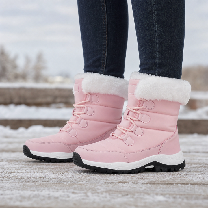 Cozywalk Fleece-Lined Non-Slip Platform Snow Boots - Elena Harper