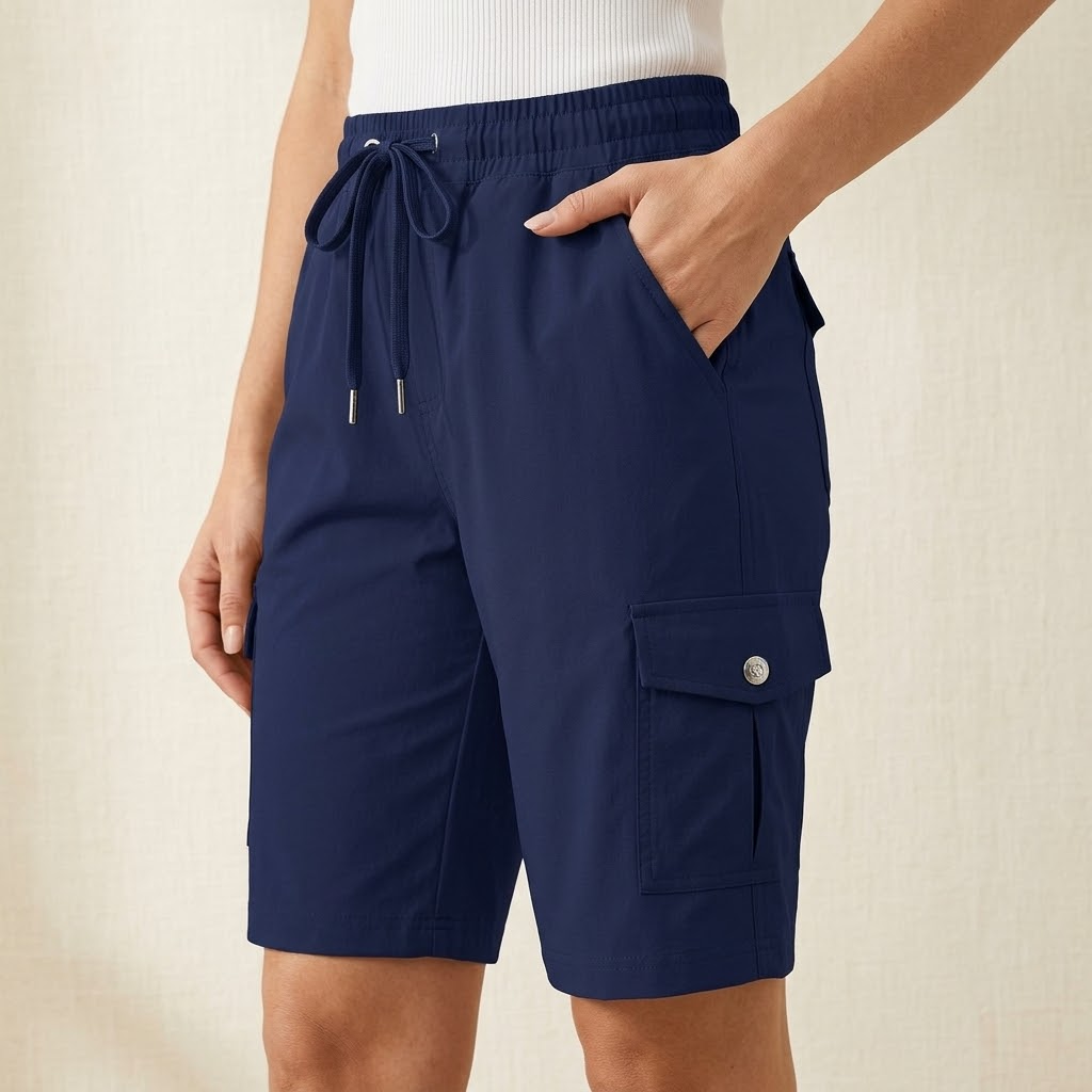 Breezella Lightweight Quick-Dry Cargo Shorts - Elena Harper