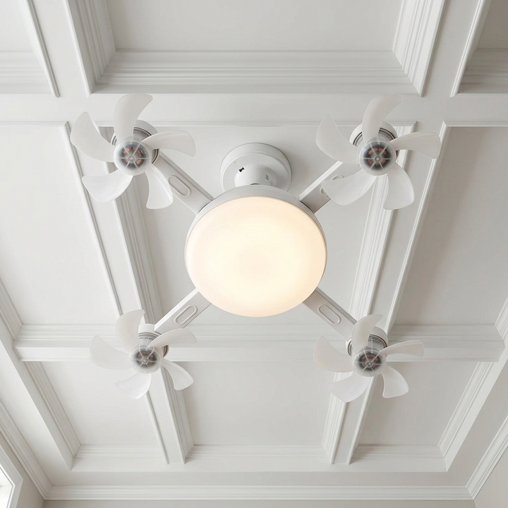 Aerolux 4-Fan LED Ceiling Light for Hot Rooms - Elena Harper