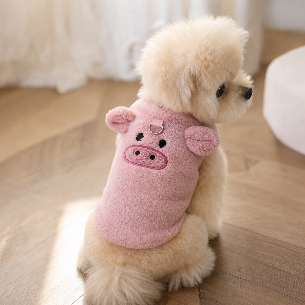 CozyTrail Fleece-Lined Dog Vest With Leash Ring - Elena Harper