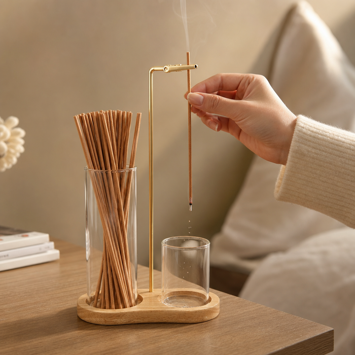 Ashvia Dual Glass Cup Incense Ash Catcher - Elena Harper