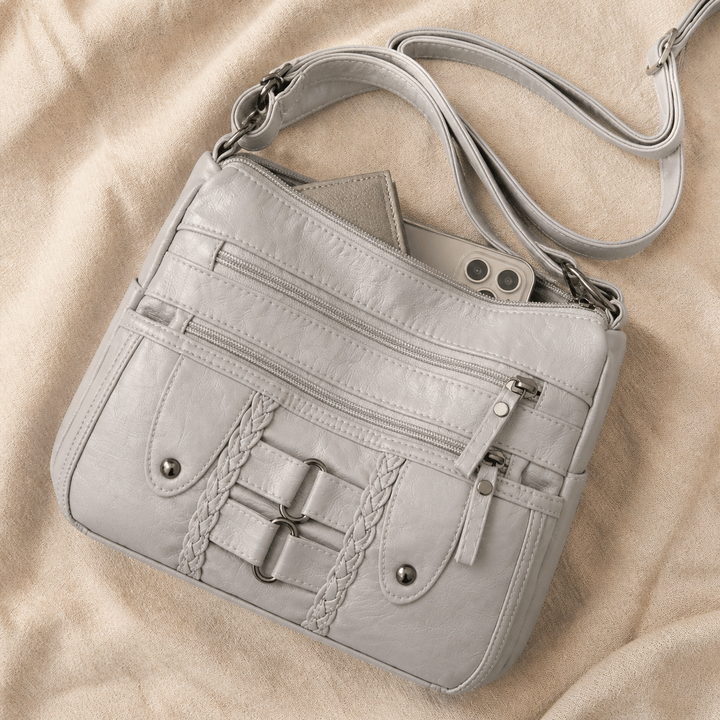 Avella Soft Leather Crossbody Bag - Elena Harper