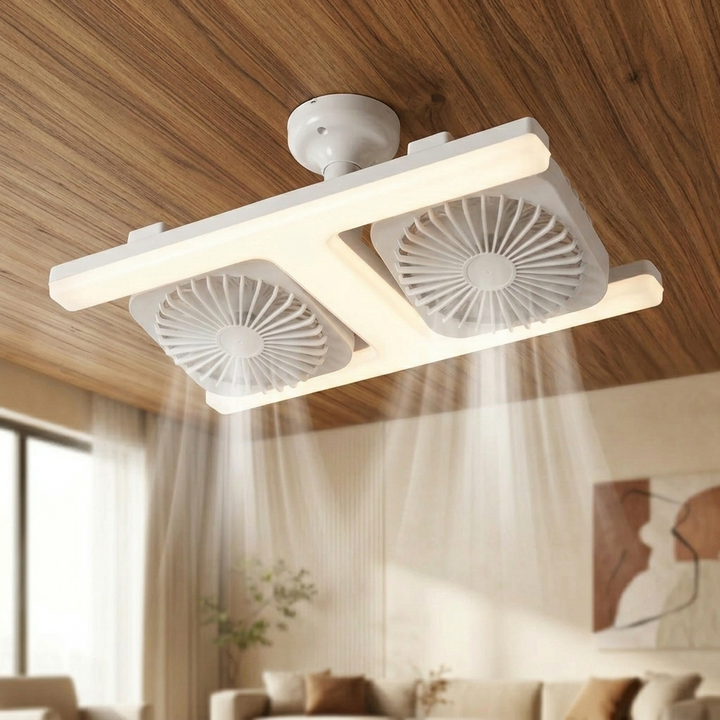 Breezo Screw-In Ceiling Fan with LED Light - Elena Harper