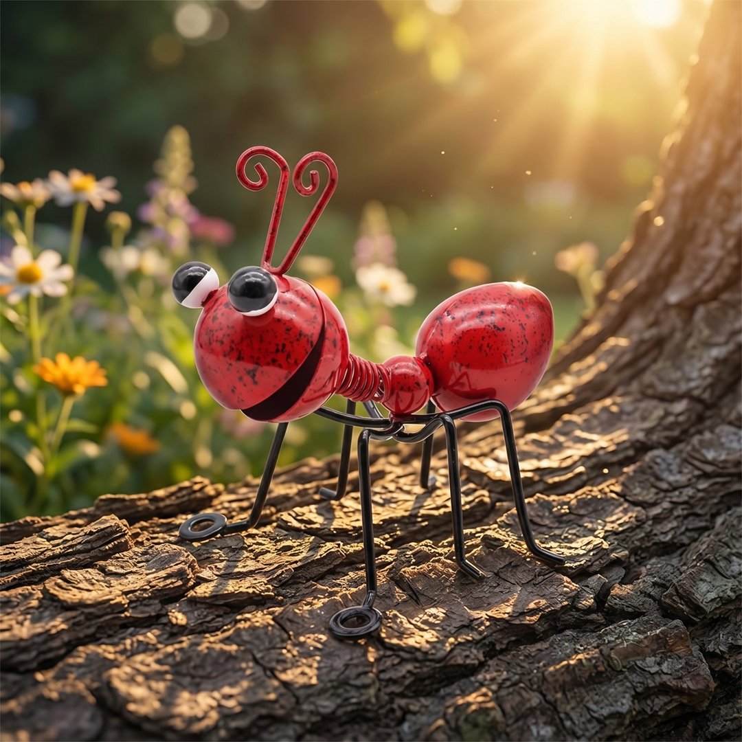 Antly Colorful Metal Ants for Whimsical Gardens - Elena Harper
